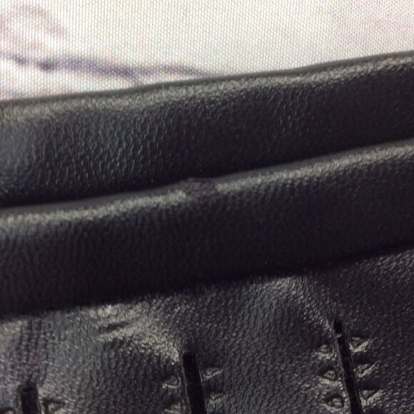 MSSP Max Studio Specialty Products Tiered Mini Skirt Size 12 Black Vegan Leather - Picture 11 of 12